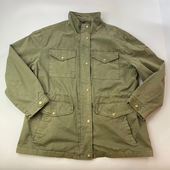 Levi's Jackets & Blazers - Women's Levi's Olive Green Utility Jacket L *flaw*